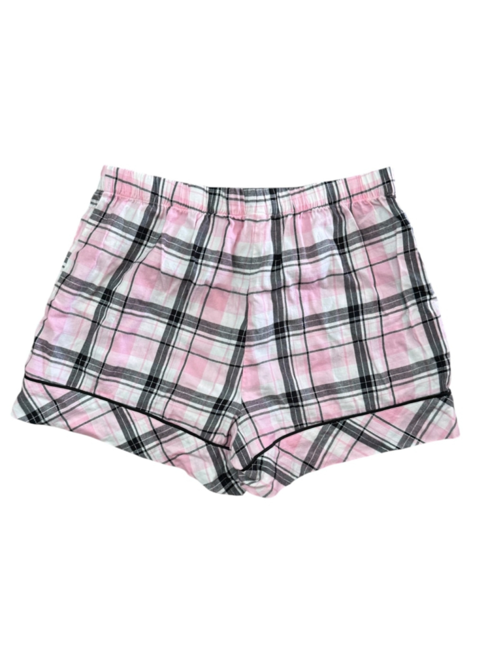 Victoria's Secret Pink Plaid Pajama Shorts Women's Medium - Picture 3 of 4